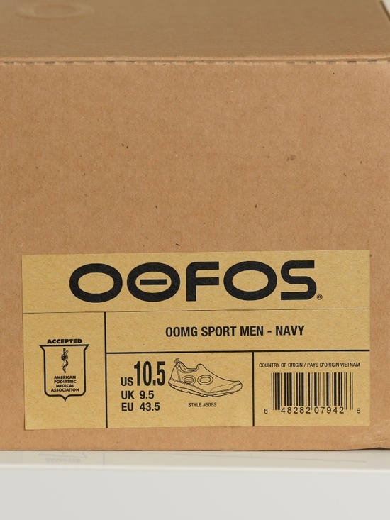 $149 Oofos Men Oomg Sport Low Cosmic Gray Comfort Recovery Slip On Shoes US 10.5 main image 8